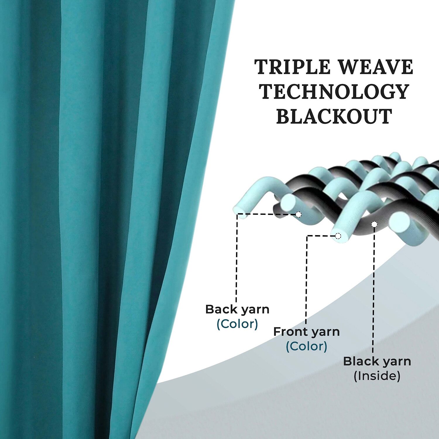 SUPERIOR® Solid Rod Pocket Energy Saving Room Darkening Set of 2 Curtain Panel