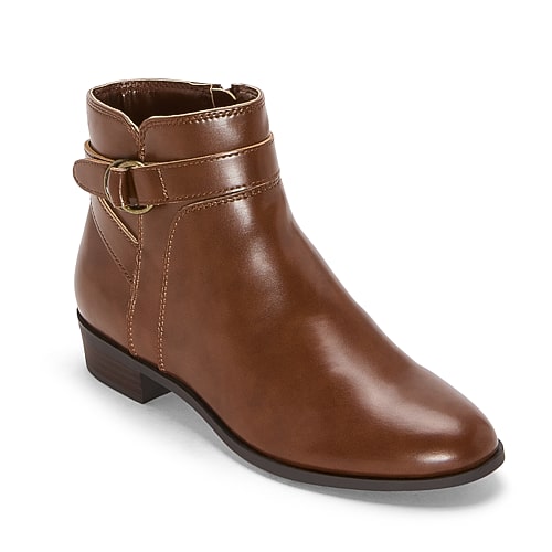 St. John's Bay Womens Robson Block Heel Booties In Brown