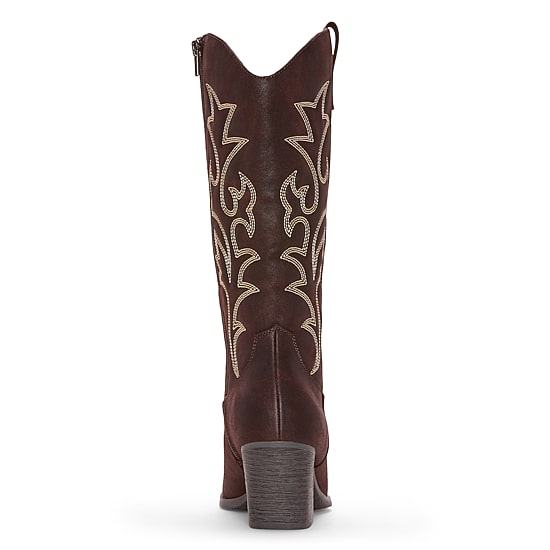 Pop Womens Ellary Block Heel Cowboy Boots