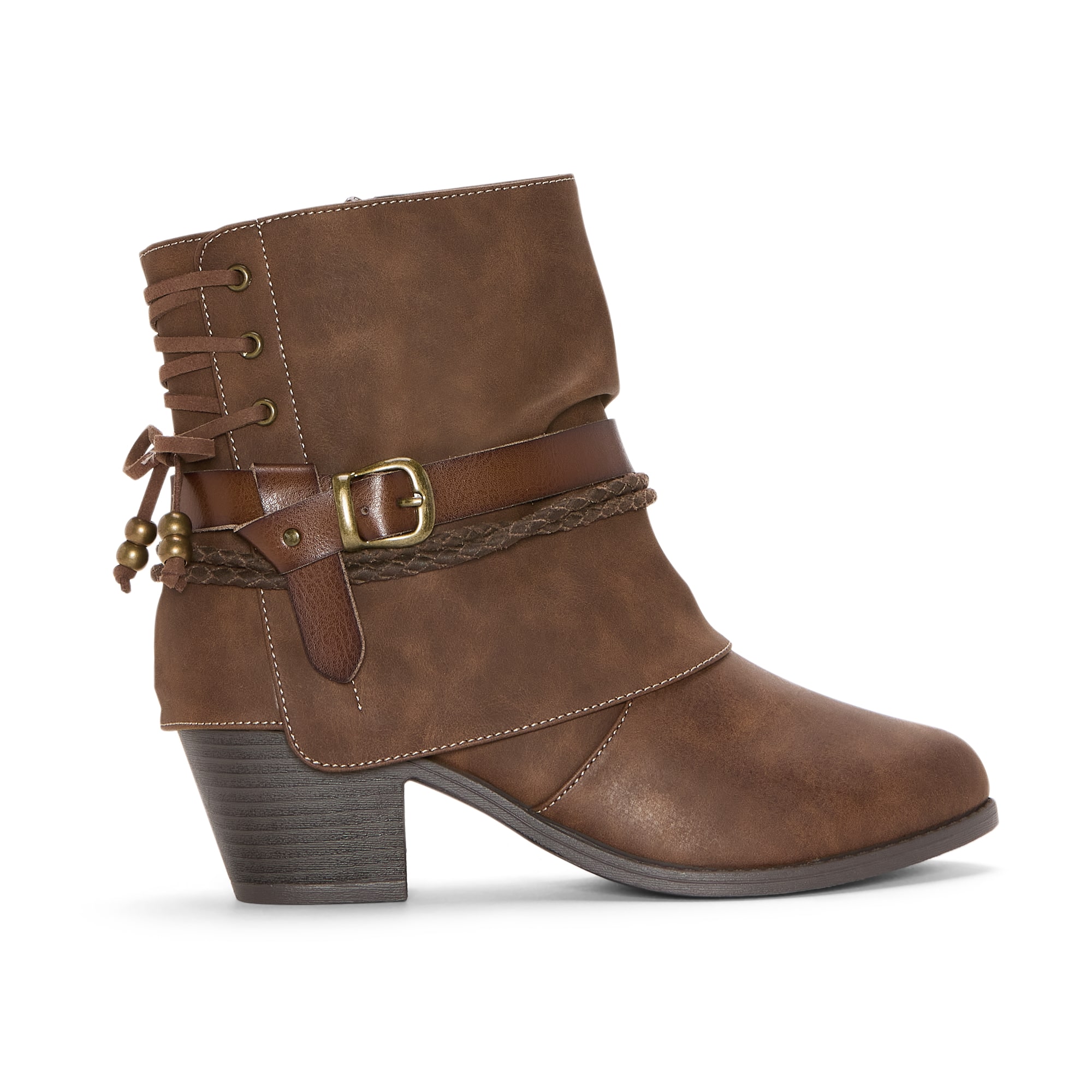 Pop Womens Encinitas Block Heel Booties