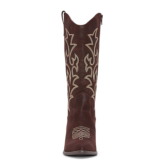 Pop Womens Ellary Block Heel Cowboy Boots