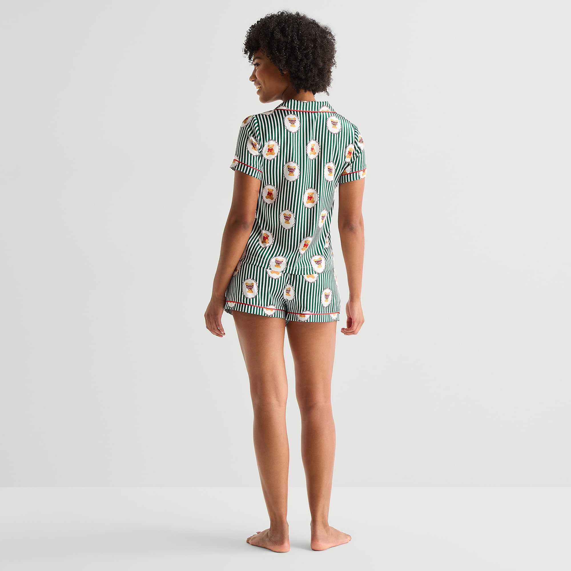 Arizona Womens Juniors Satin 2-pc. Pajama Shorts