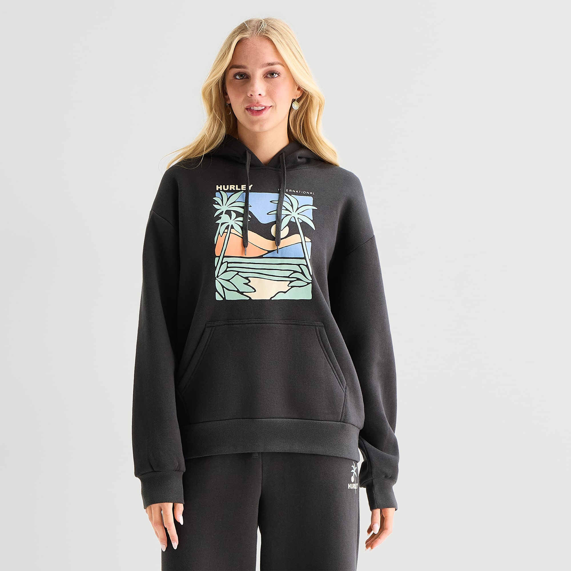 Hurley Womens Juniors Long Sleeve Hoodie