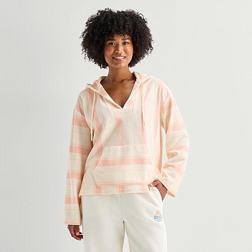 Hurley Womens Juniors Long Sleeve Hoodie In Pink