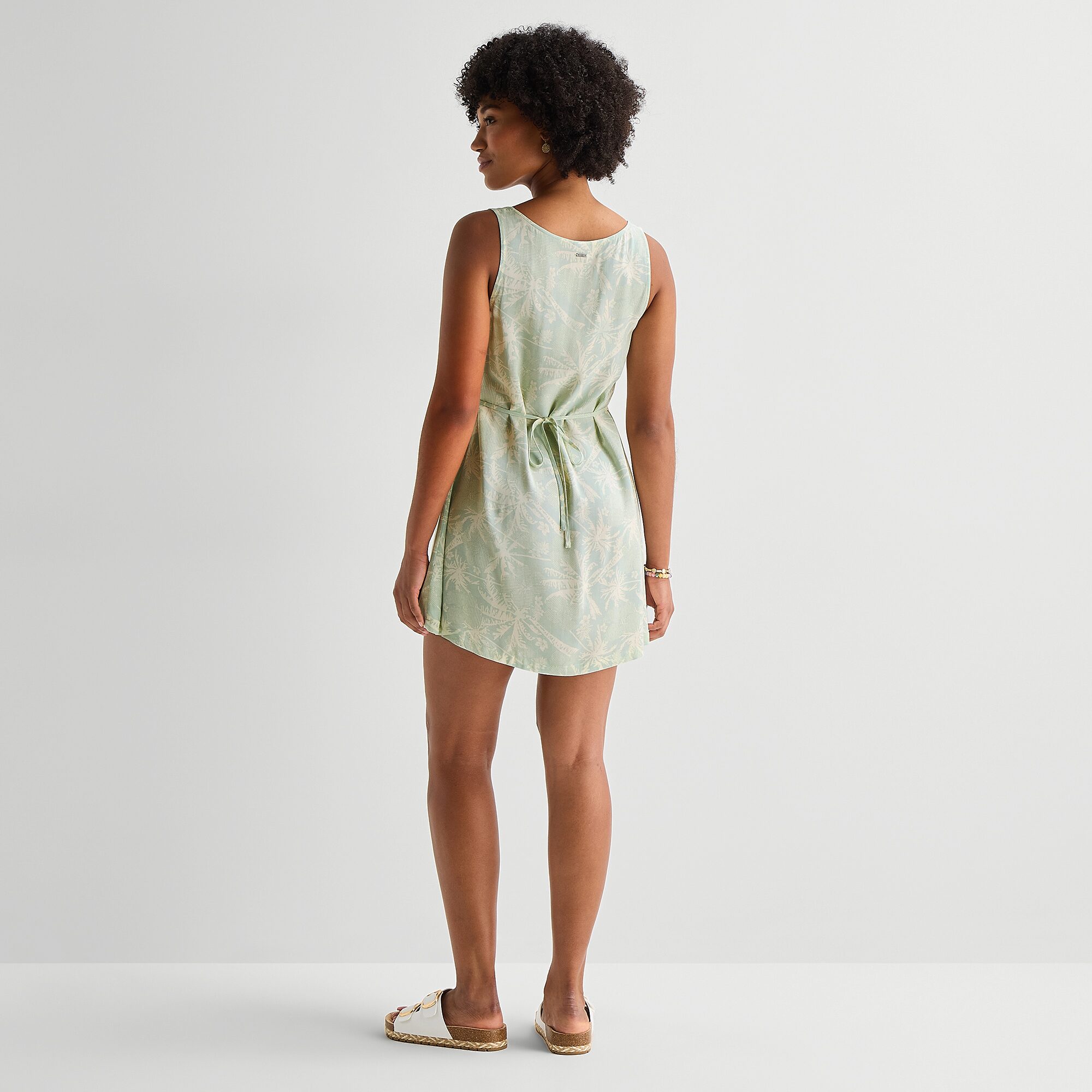 Hurley Womens Juniors Round Neck Sleeveless Sundress
