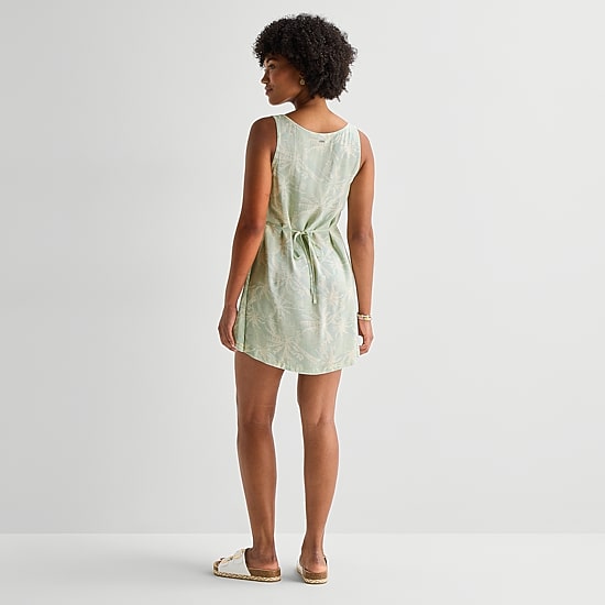 Hurley Womens Juniors Round Neck Sleeveless Sundress