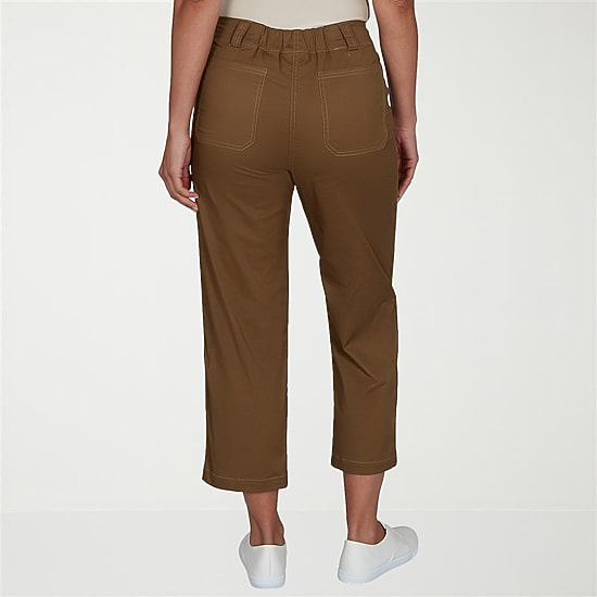 Hearts Of Palm Womens Straight Mid Rise Capri Pant