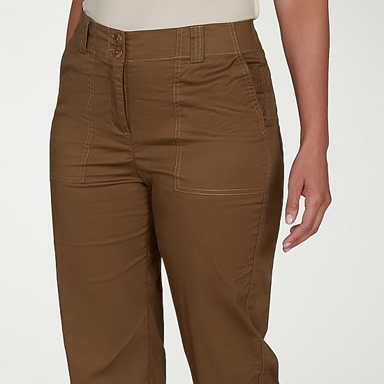 Hearts Of Palm Womens Straight Mid Rise Capri Pant