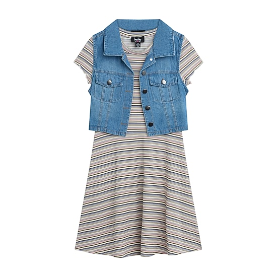 Byer California Girls Striped 2-pc. Dress Set