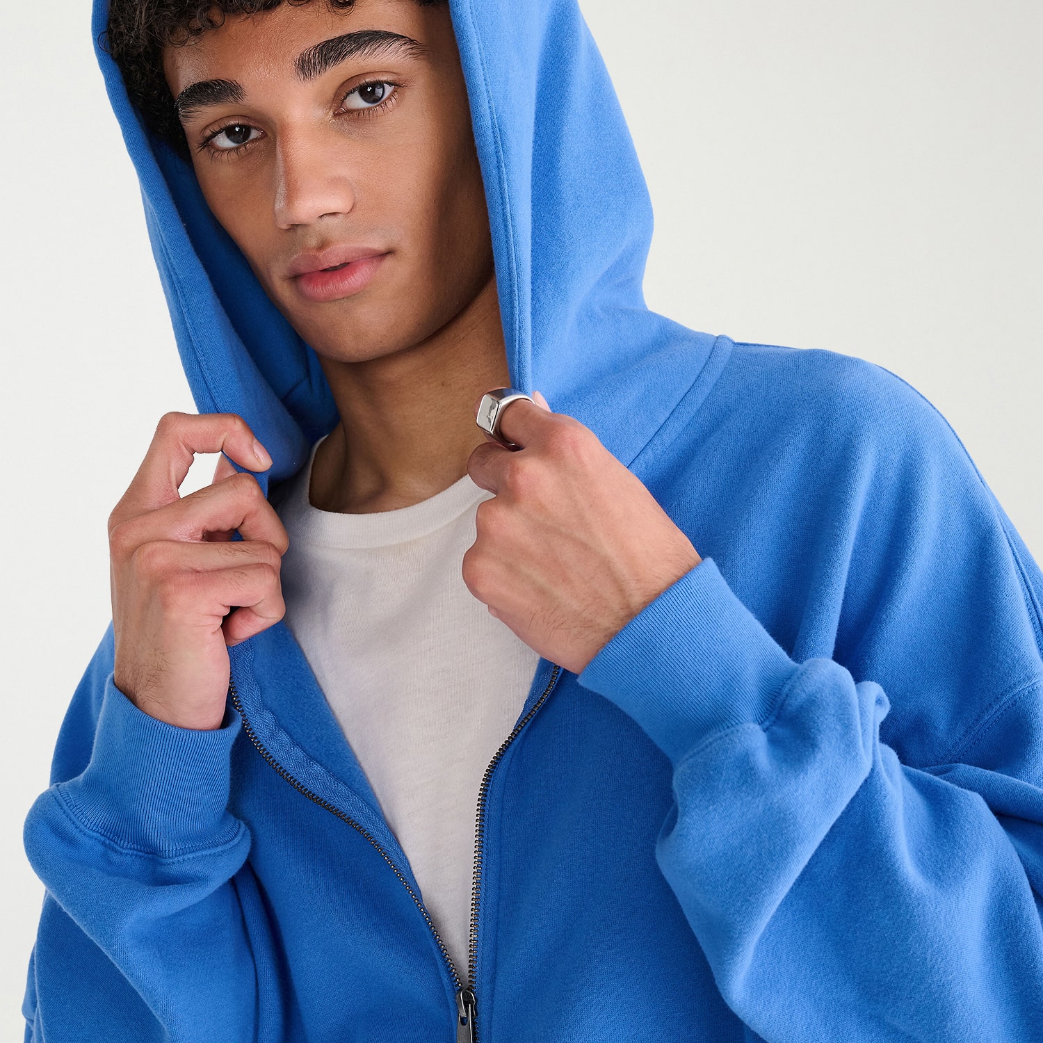 AEROPOSTALE Mens Long Sleeve Fleece Zipper Hoodie