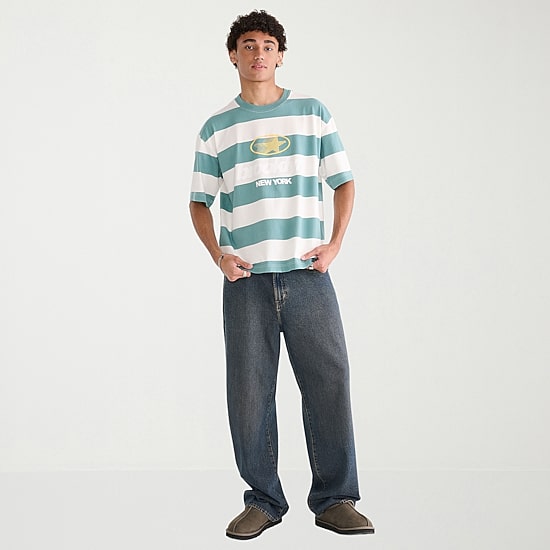 AEROPOSTALE Mens Crew Neck Short Sleeve Boxy Fit Graphic T-Shirt
