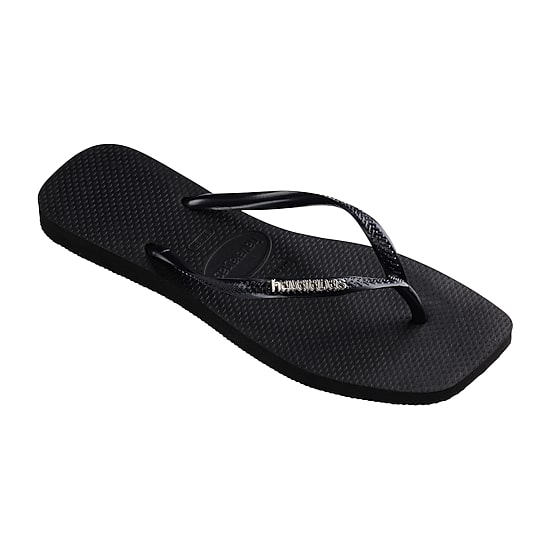 Havaianas® Womens Slim Square Logo Metallic Flip-Flops