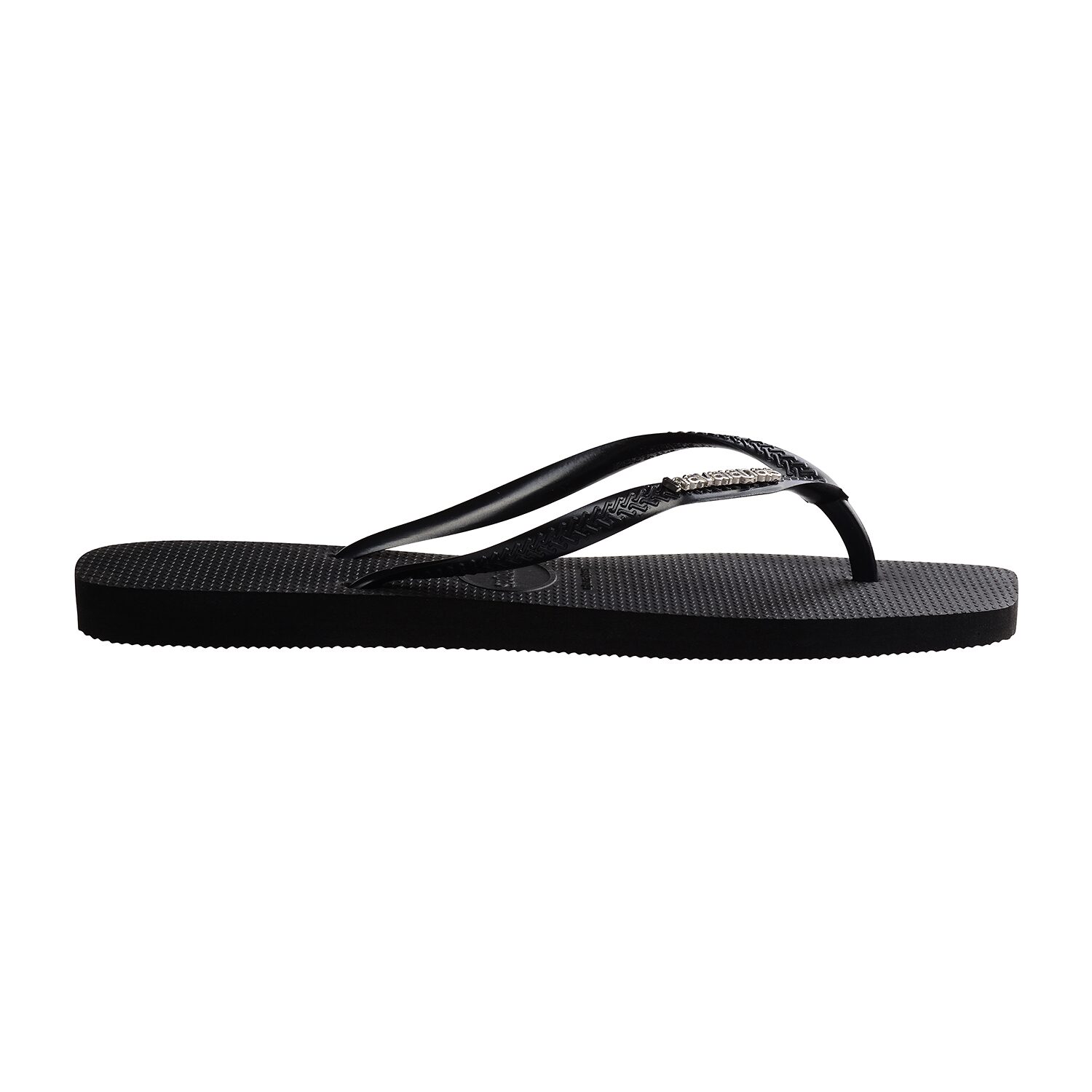 Havaianas® Womens Slim Square Logo Metallic Flip-Flops