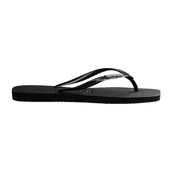 Havaianas® Womens Slim Square Logo Metallic Flip-Flops