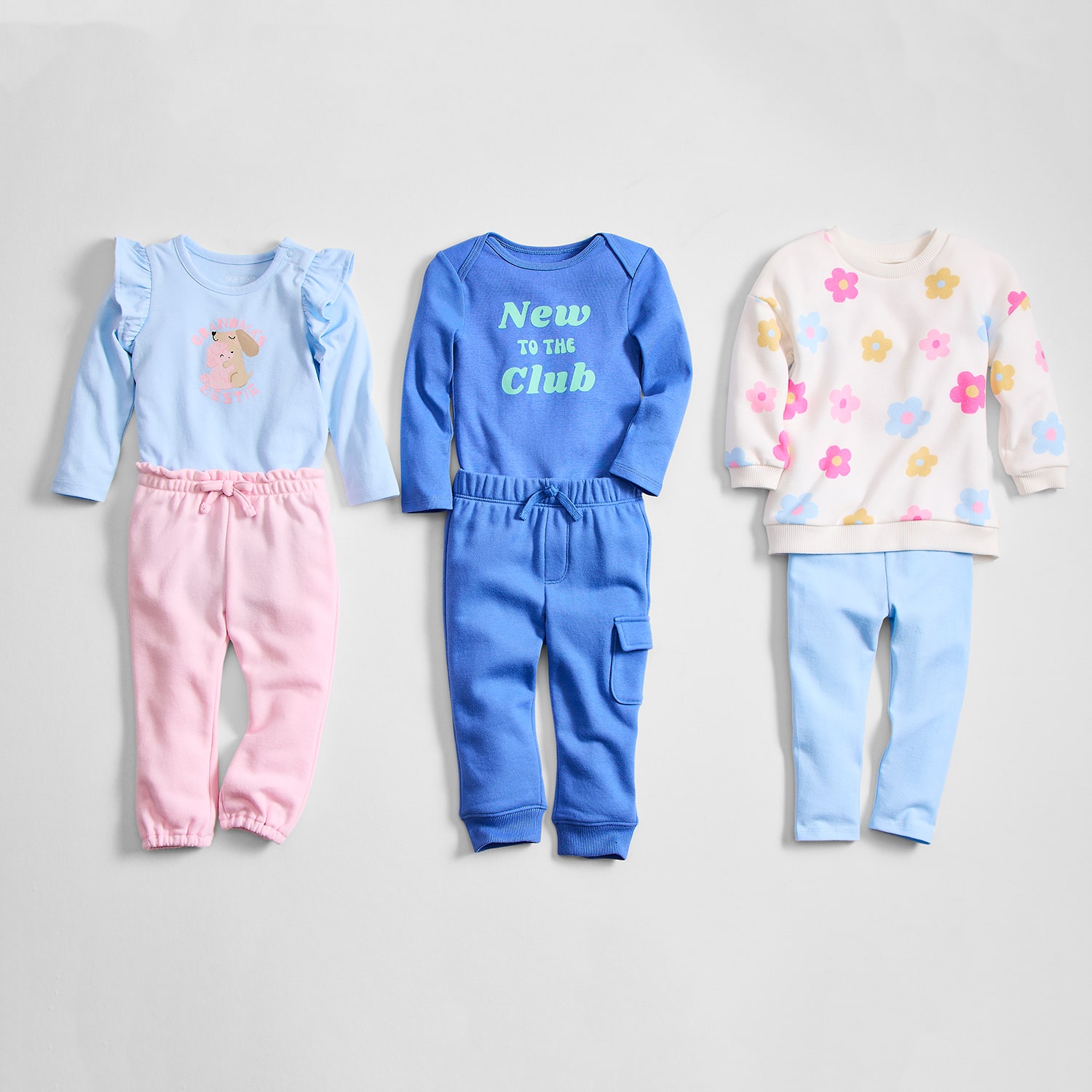 Okie Dokie Baby Unisex Crew Neck Long Sleeve Rib Bodysuit