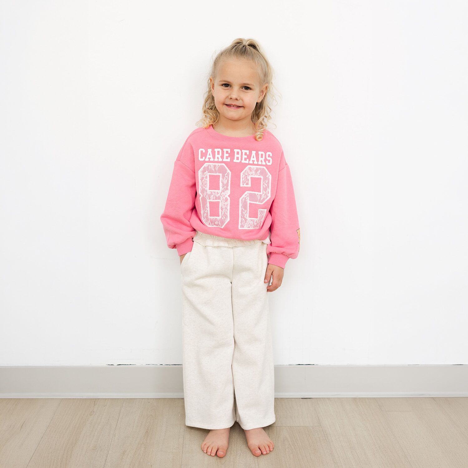 Grayson Little Toddler Girls Wide Leg Relaxed Fit Pull-On Pant
