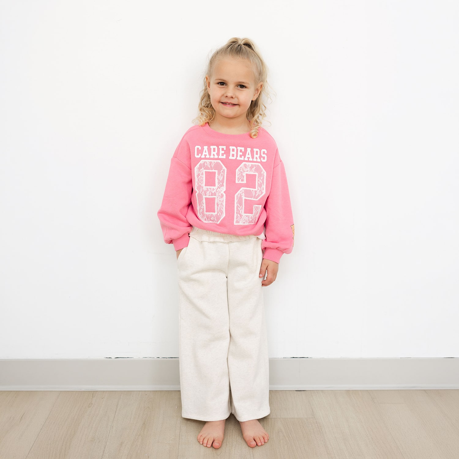 Grayson Little Toddler Girls Wide Leg Relaxed Fit Pull-On Pant