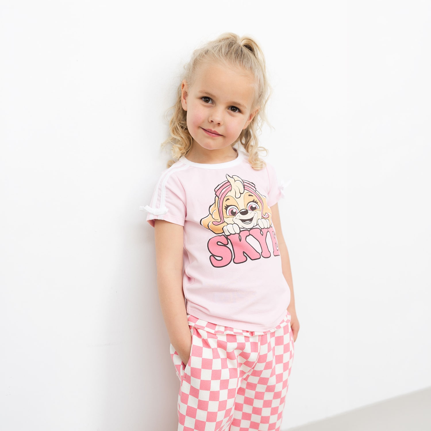 Grayson Little Toddler Girls Crew Neck Short Sleeve Relaxed Fit Paw Patrol Graphic T-Shirt