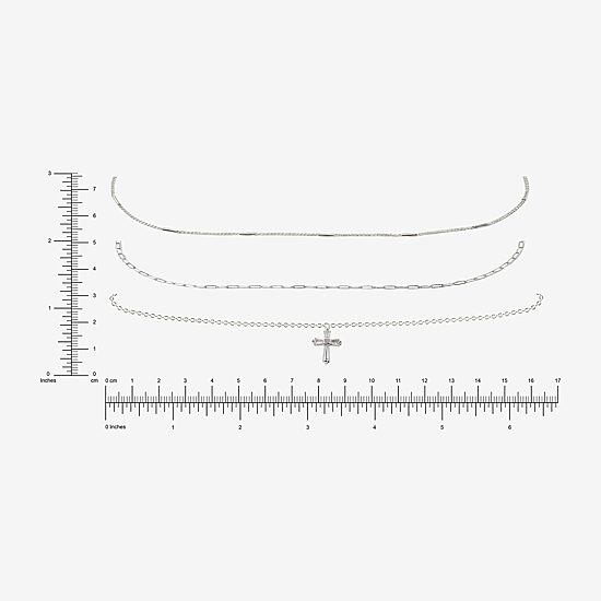 AEROPOSTALE Womens 15 Inch Curb Chain Necklace