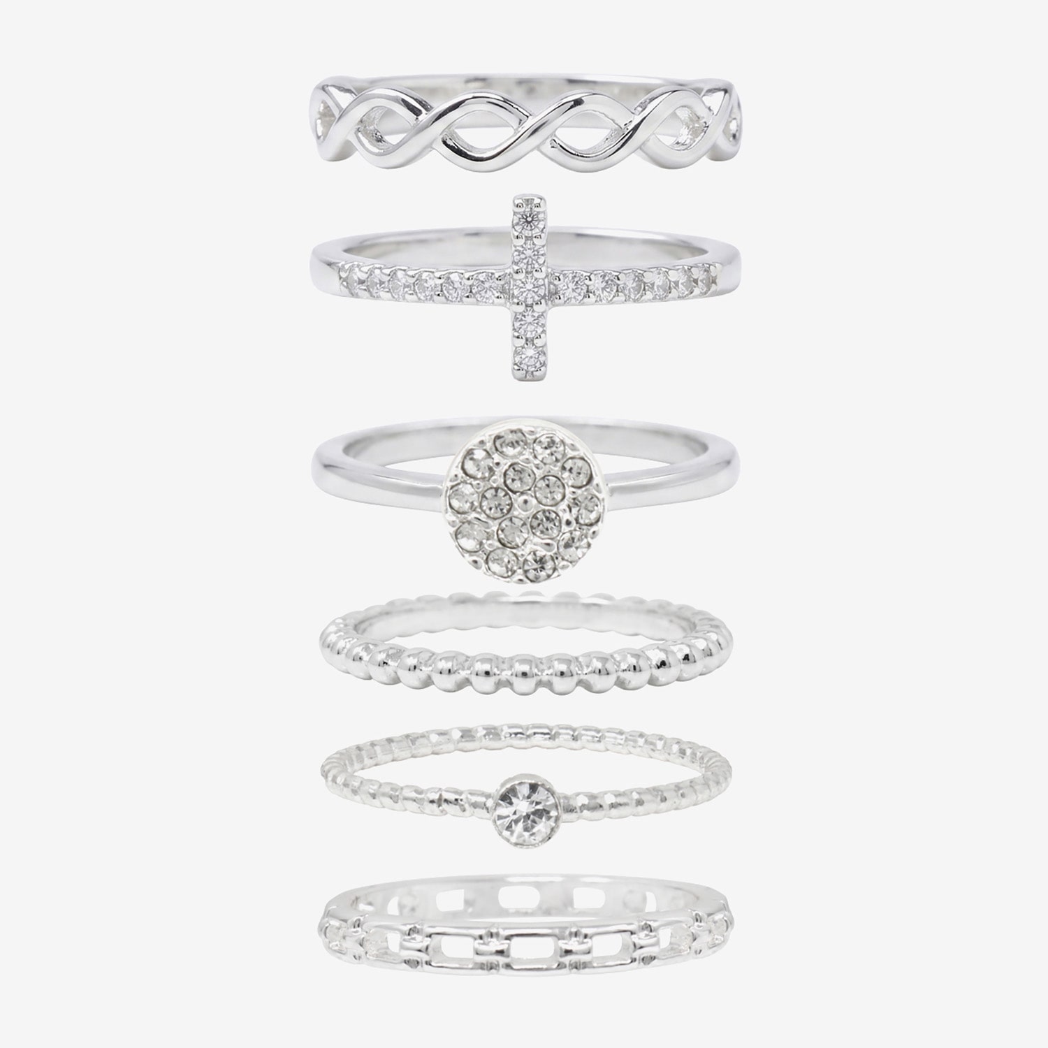 AEROPOSTALE Womens Crystal Ring Set