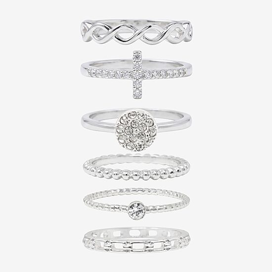 AEROPOSTALE Womens Crystal Ring Set