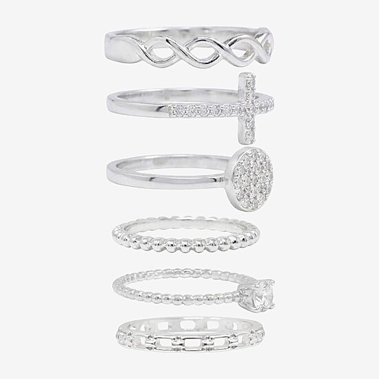 AEROPOSTALE Womens Crystal Ring Set