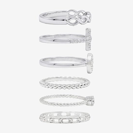 AEROPOSTALE Womens Crystal Ring Set