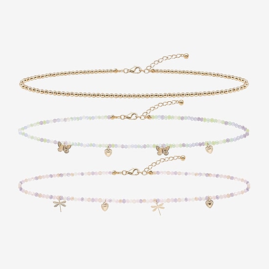 AEROPOSTALE Womens Glass 14 Inch Choker Necklace