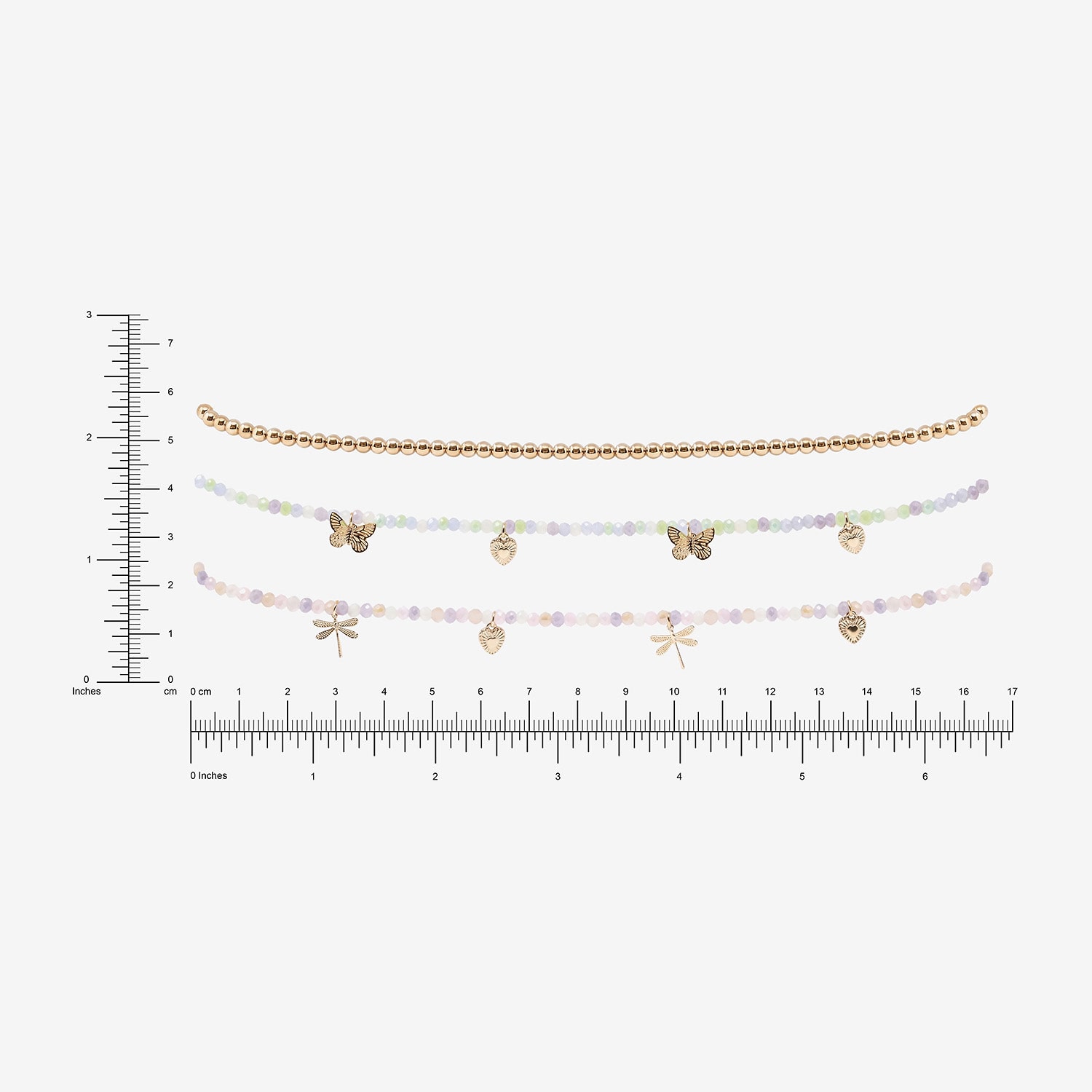 AEROPOSTALE Womens Glass 14 Inch Choker Necklace