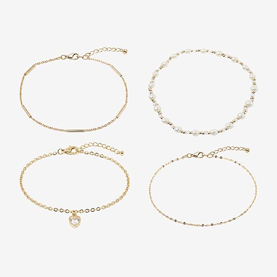 AEROPOSTALE Womens 4-pc. Zircon Bracelet Set