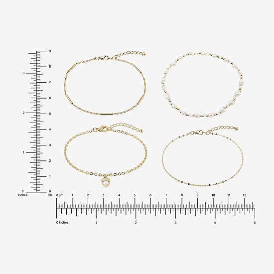 AEROPOSTALE Womens 4-pc. Zircon Bracelet Set