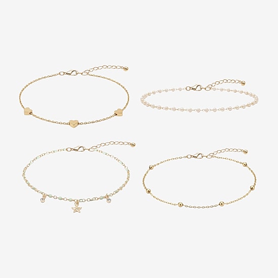 AEROPOSTALE Womens 4-pc. Glass Bracelet Set