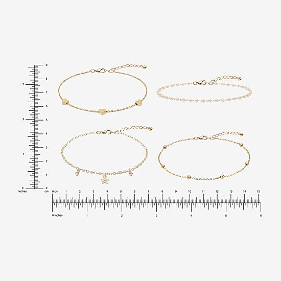 AEROPOSTALE Womens 4-pc. Glass Bracelet Set