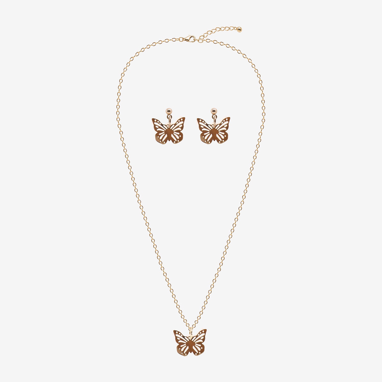 AEROPOSTALE Womens Butterfly 2-pc. Necklace Set