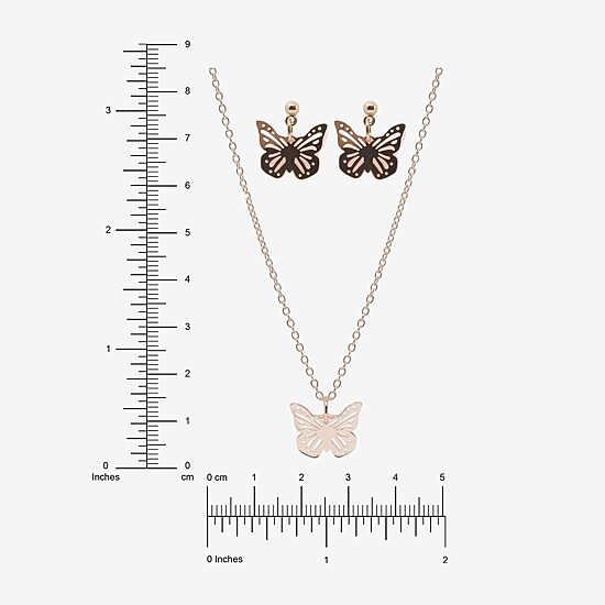 AEROPOSTALE Womens Butterfly 2-pc. Necklace Set