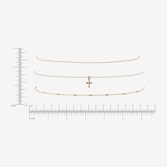 AEROPOSTALE Womens 14 Inch Curb Chain Necklace