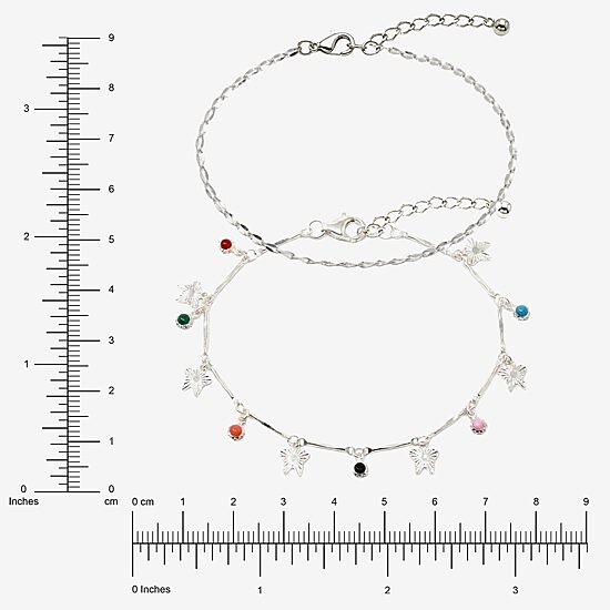 AEROPOSTALE Delicates Womens 9 Inch Solid Bead Ankle Bracelet