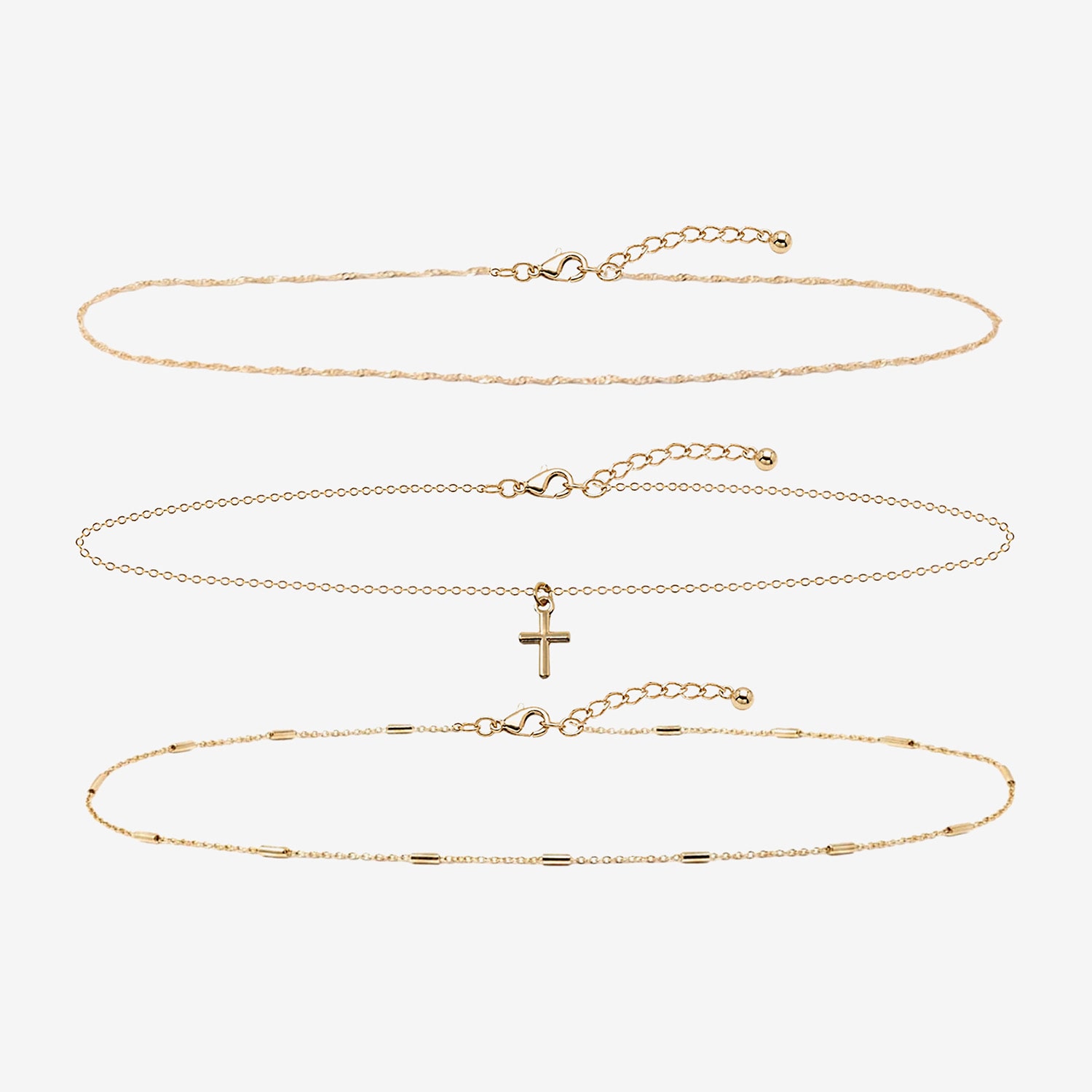 AEROPOSTALE Womens 14 Inch Curb Chain Necklace