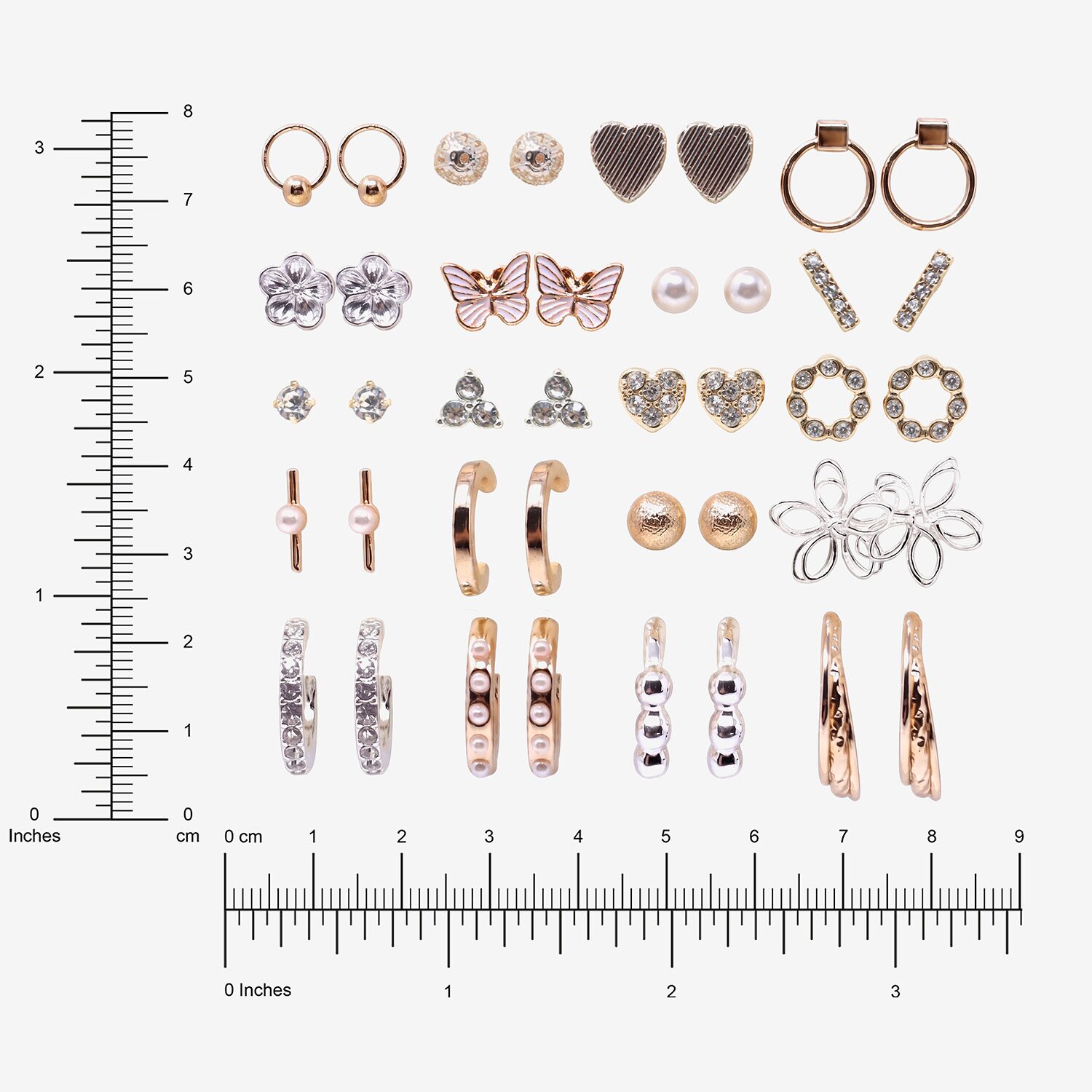 AEROPOSTALE Womens Crystal Circle Earring Set