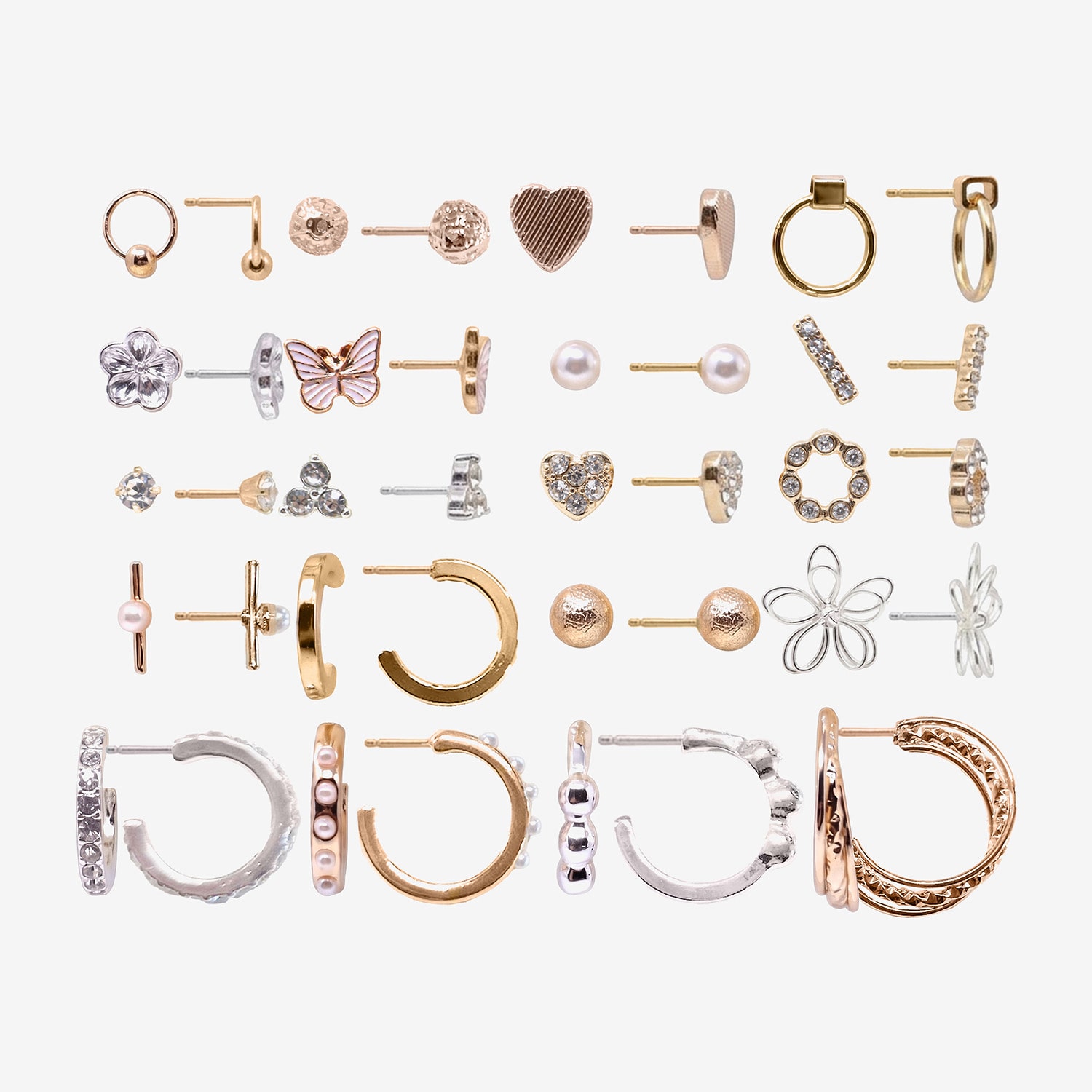 AEROPOSTALE Womens Crystal Circle Earring Set
