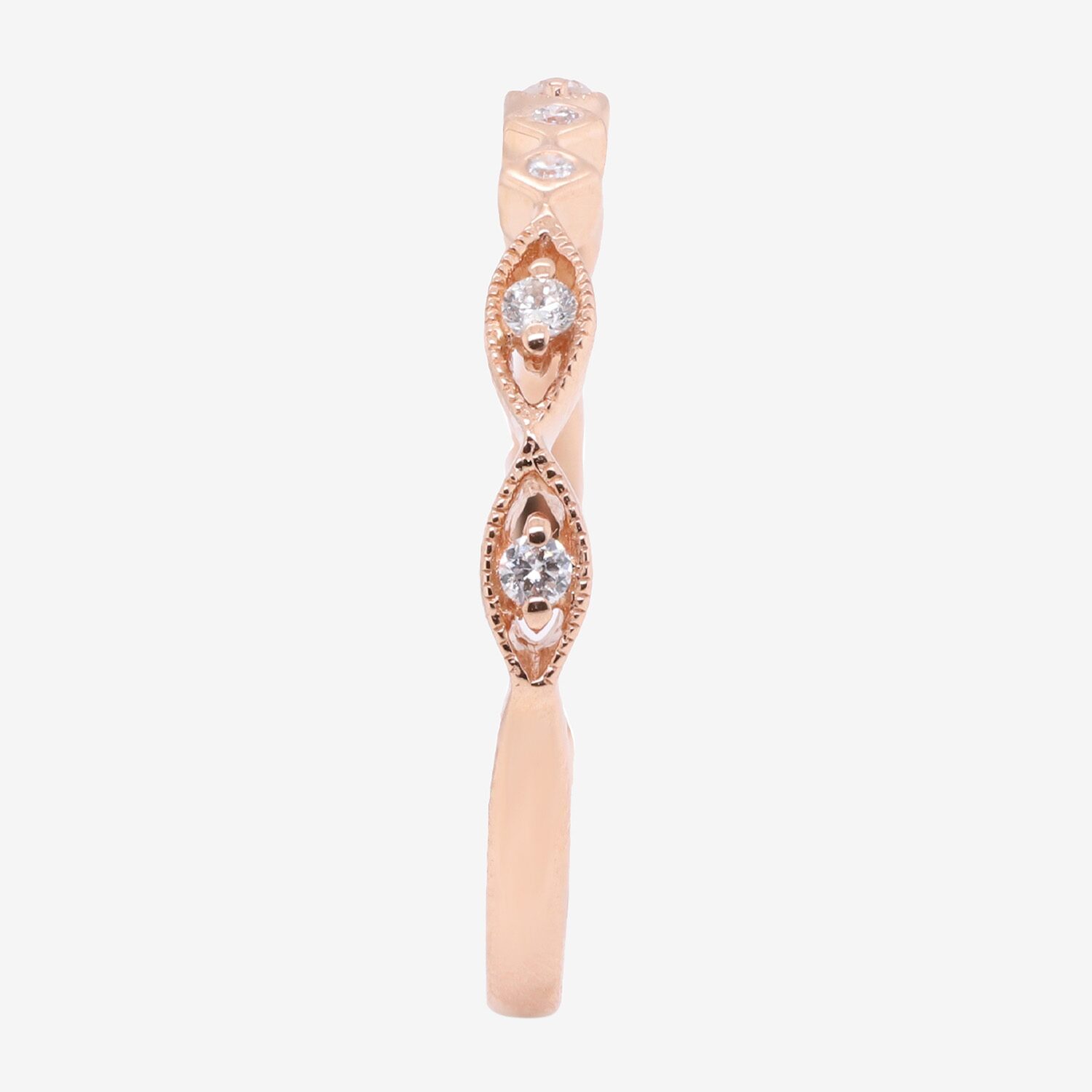 Limited Quantities! Womens 2MM Diamond Accent Natural White Diamond 14K Gold Band