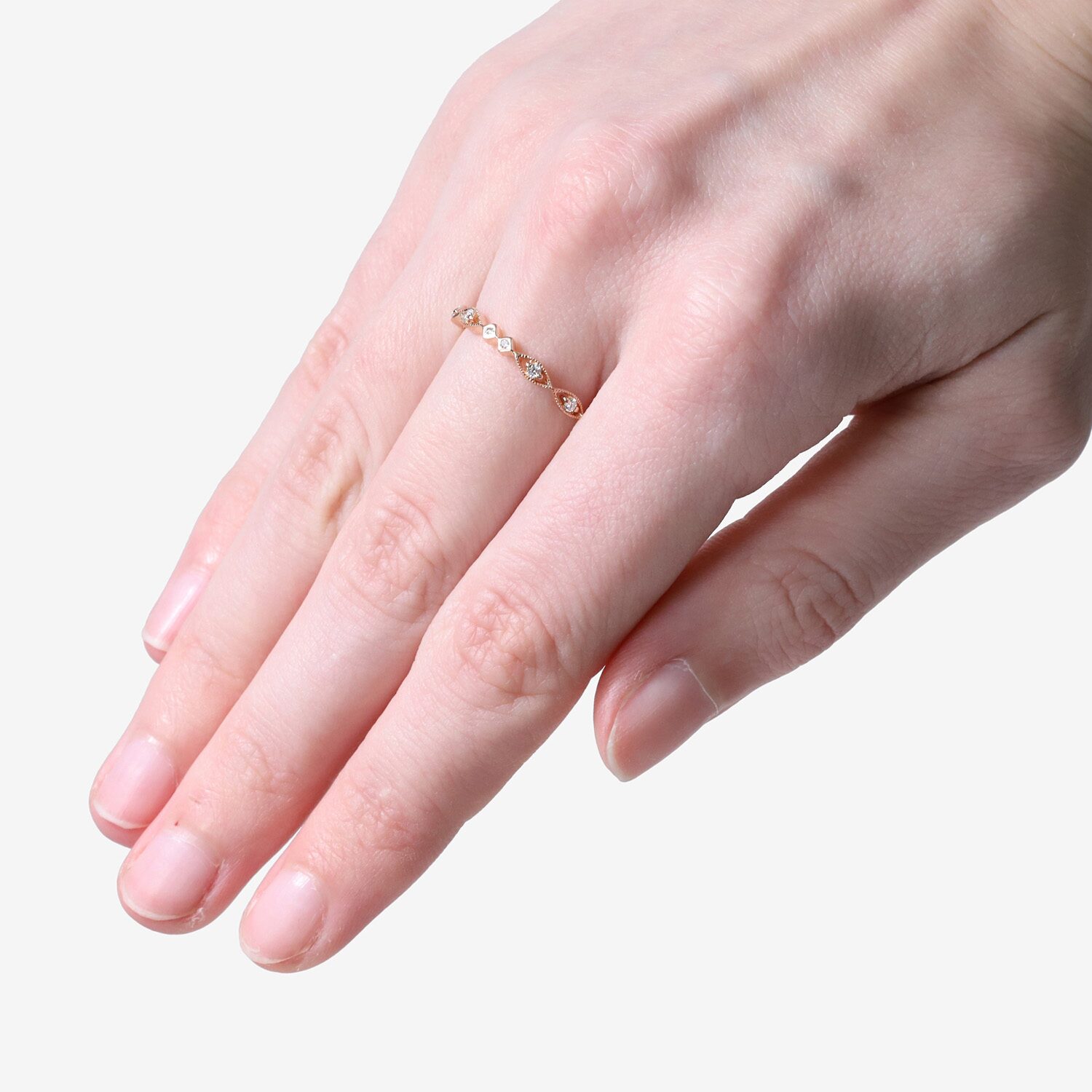Limited Quantities! Womens 2MM Diamond Accent Natural White Diamond 14K Gold Band