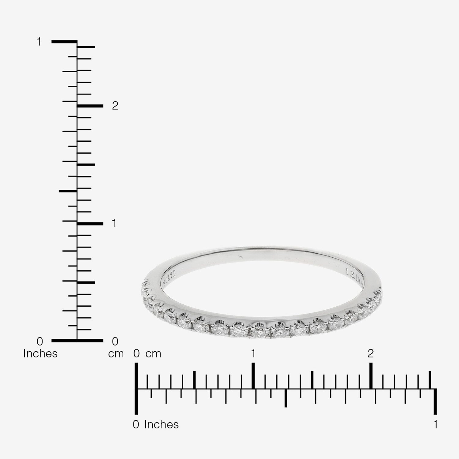 Limited Quantities! Womens 2MM 1/4 CT. T.W. Natural White Diamond 14K White Gold Wedding Band