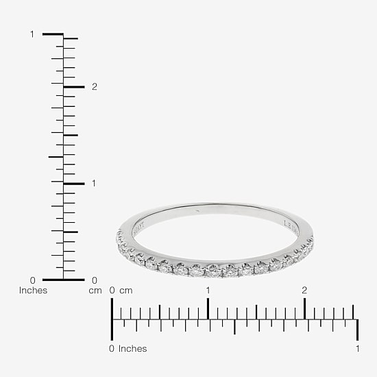 Limited Quantities! Womens 2MM 1/4 CT. T.W. Natural White Diamond 14K White Gold Wedding Band