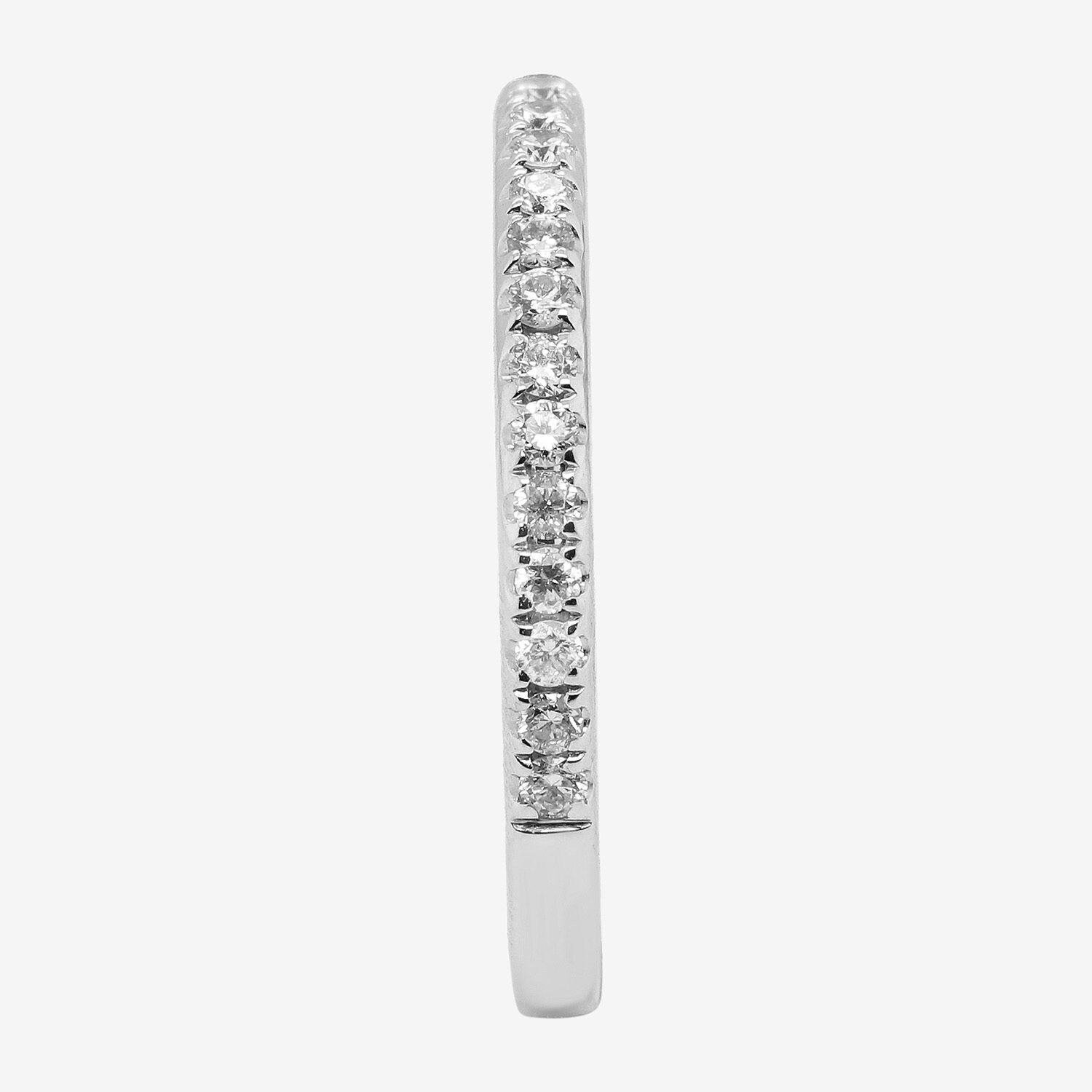 Limited Quantities! Womens 2MM 1/4 CT. T.W. Natural White Diamond 14K White Gold Wedding Band