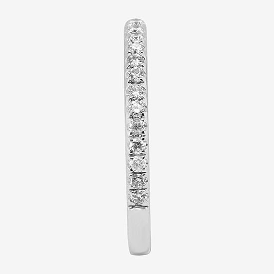 Limited Quantities! Womens 2MM 1/4 CT. T.W. Natural White Diamond 14K White Gold Wedding Band