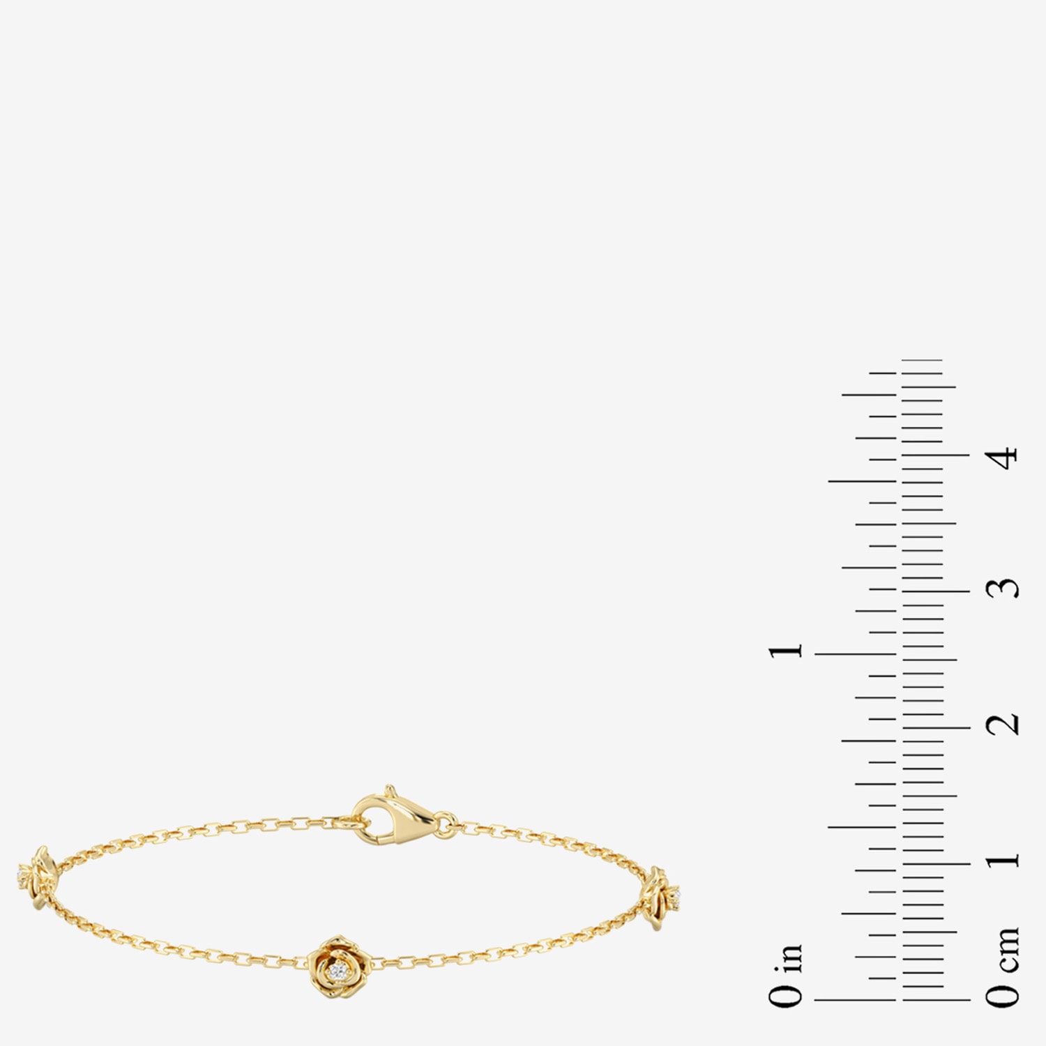 Enchanted Disney Fine Jewelry Belle Womens 14K Gold Over Silver 7 Inch Herringbone Beauty and the Beast Belle Princess Chain Bracelet