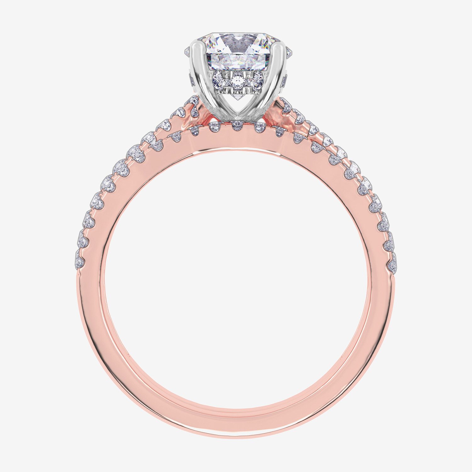 F-G/ Vs2-Si1) Womens 1/2 CT. T.W. Lab Grown White Diamond 10K Gold Oval Side Stone Bridal Set