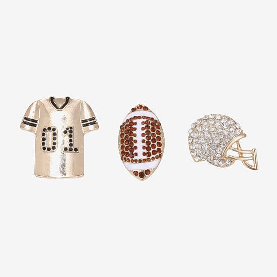 Mixit Game Day Glass Brooch