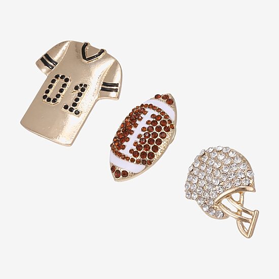 Mixit Game Day Glass Brooch